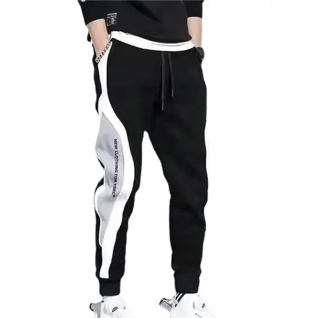 Fashion mens sports trousers stretch pants for young men slim jogging training running