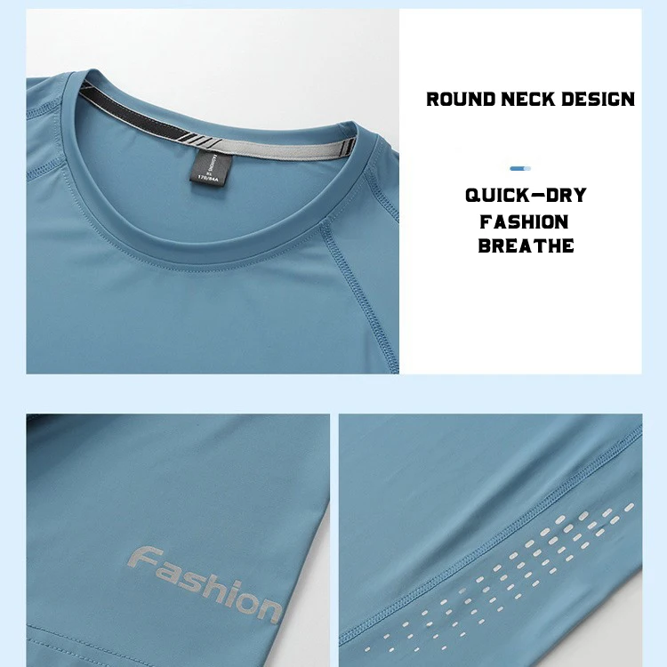 Factory Wholesale Mens Fitness Cotton Korean Tshirts Plain Bulk Custom Print Logo Gym Compression Tshirt/