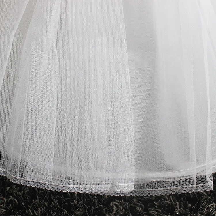 Hot sale top quality under wear underskirt puffy with 3 hoops ball gown Wedding dress crinoline petticoat