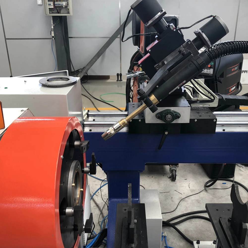Cnc Control Pipe Flange Butt Joint Square Tube Flange Girth Weld Automatic Circular Seam Welding Machine
