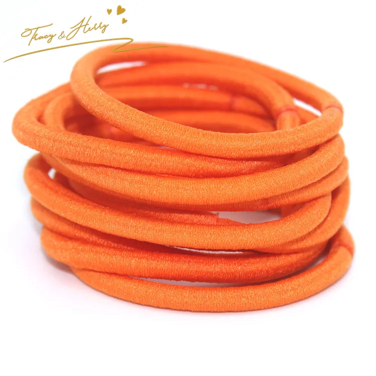 Korean Style Hair Rings 4mm Superior High Hair Elastic Band for Girls Hair Decoration Kids Party or Daily Life