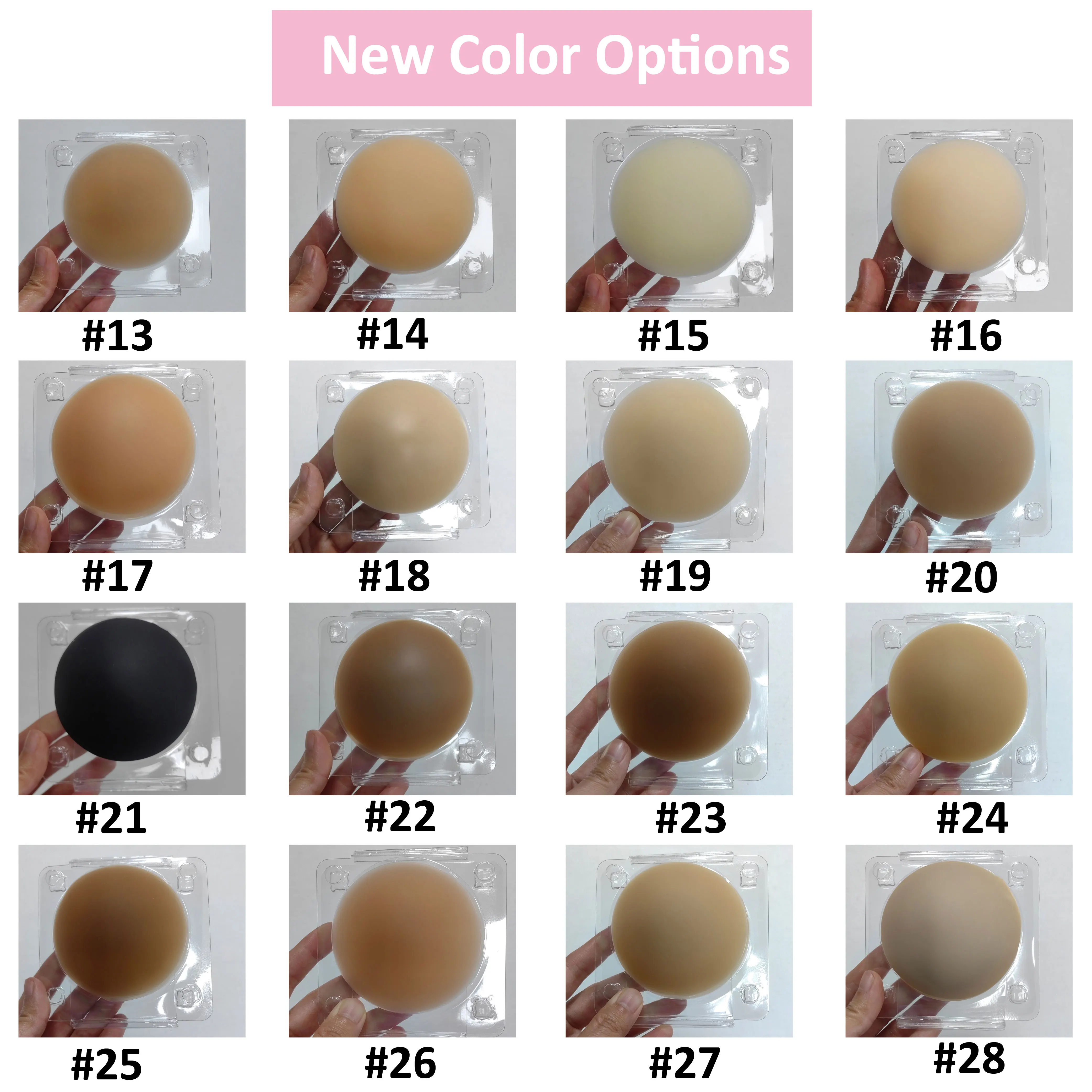 Breast Stickers Concealer Padded Pasties Sticky Reusable Non Adhesive No Glue Cover Silicone Nipple Bra