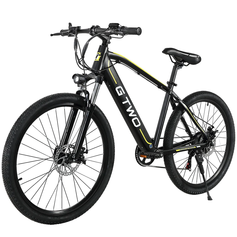 
Электрический горный велосипед G2, 27,5 дюйма, литиевая батарея 36 В, Shimano 27S Shifter 250 Вт, задний двигатель, гидравлический тормоз 