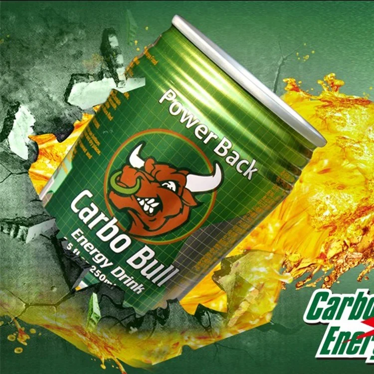 Wholesale Carbo Bull 250ml Tin Can Power Supply Sport Energy Drink