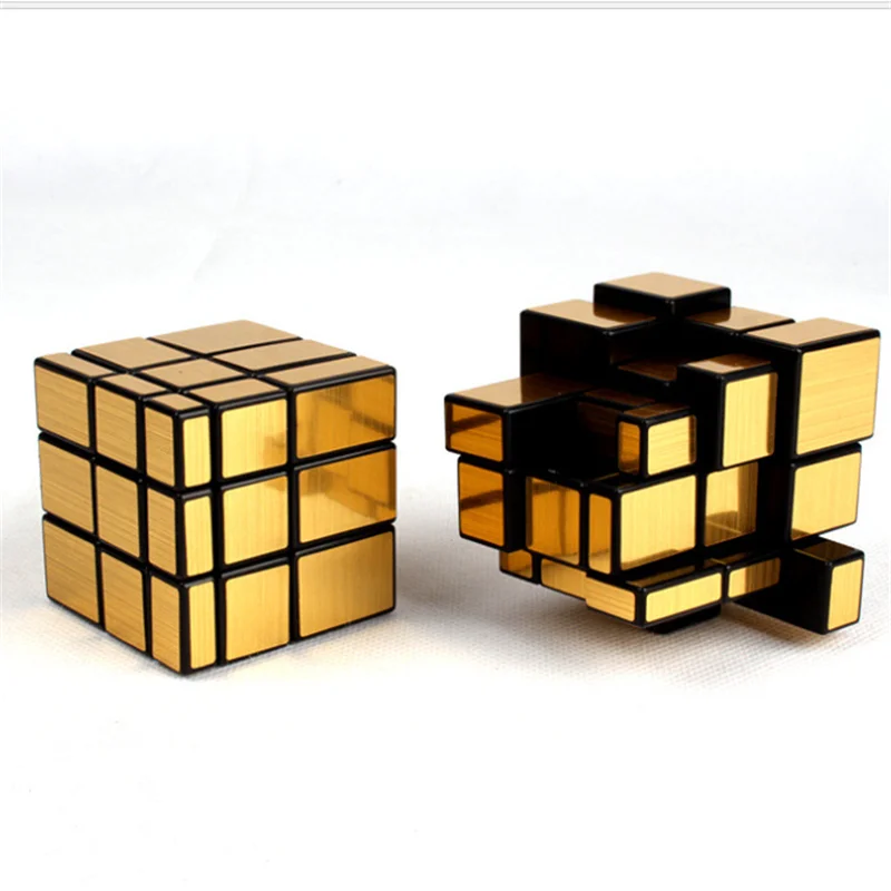 
5.7cm gold silver special-shaped mirror magic cube environment-friendly ABS third-order intelligence magic cube 