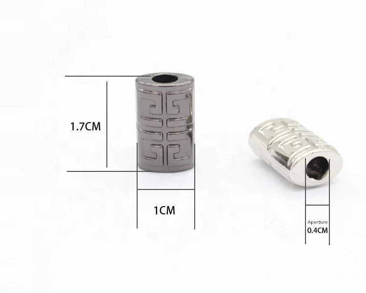 Wholesale High Quality Clothing Accessories Hollow out Metal Elastic Cord Stopper Drawstring Buckle Toggle Stopper Cord End