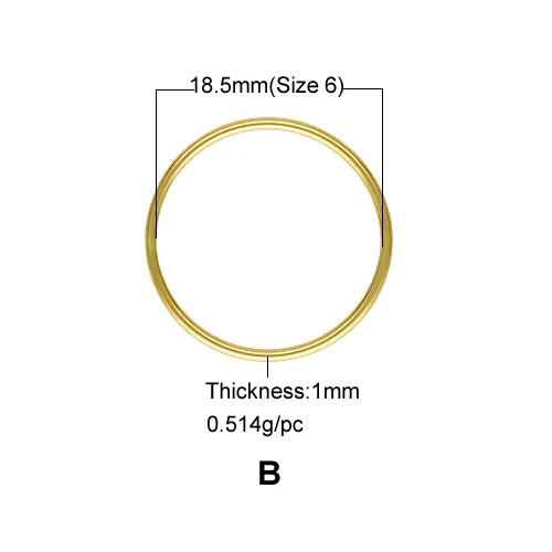 Beadsnice 14K Gold Jewelry Women Stacking Ring Stackable Thin Gold Ring