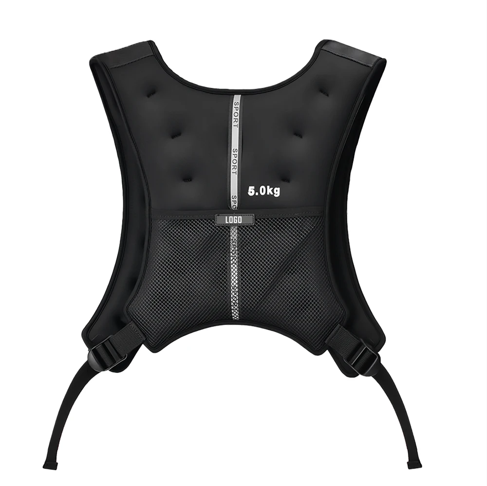 Adjustable Buckle Strap Vest Workout Sports 4kg 5kg 6kg Body Building Gel Filling Fitness Training Weight Vest for Lady Women