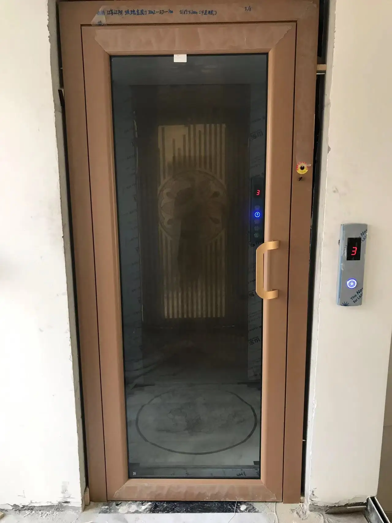 Panoramic 4 Floor Villa Residential Single Person Household Cheap Wheelchair Without Pit Small Home Lift Elevator