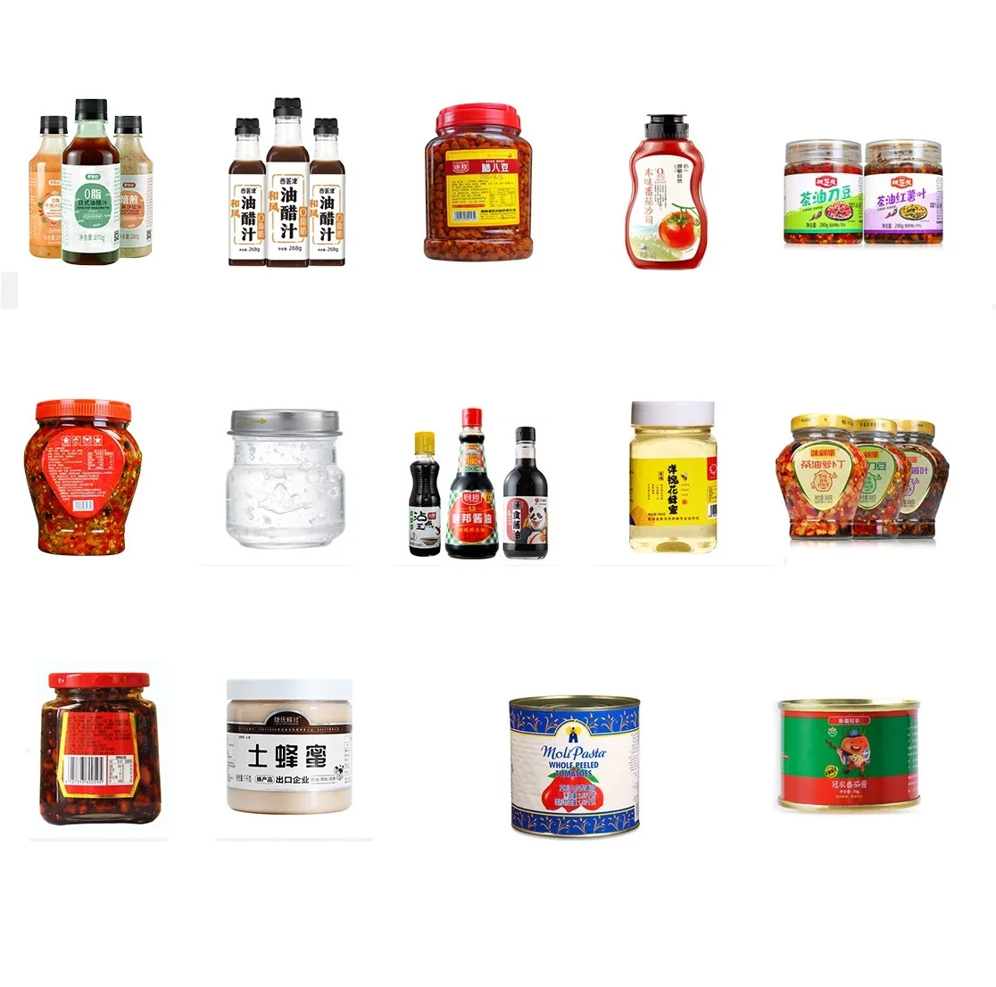 Automatic Syrup Chili Sauce Honey Glass Jam Jar Filling and Capping Machine