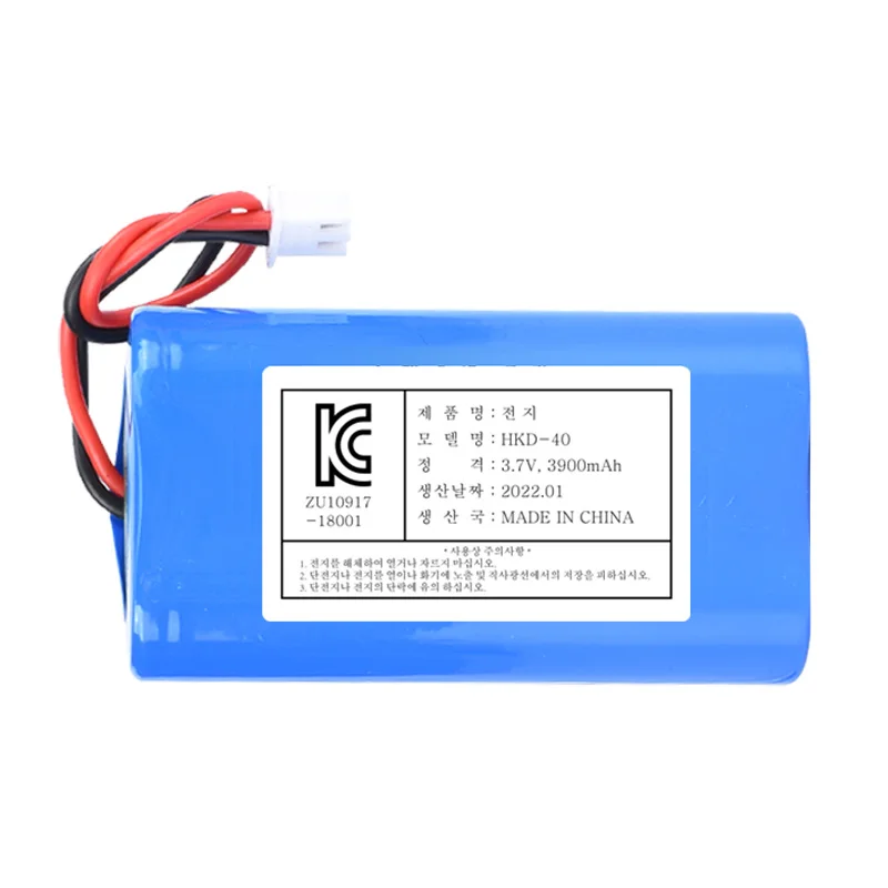 kc certificate 18650 battery 1S2P Packs 4000mah 3.7v 2000mah cell rechargeable lithium ion batteries for Korea