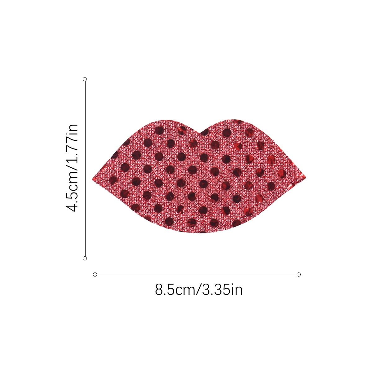 High Quality Girls Breast Cover Sexy Red Sequins Nipple Cover Lip Shape Wholesale Nipple Pasties Sexy Breast Sticker