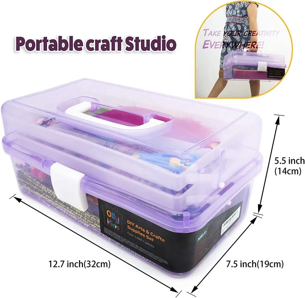Valuable Unisex Plastic Craft Box DIY Educational Toys Kit for Kids Aged 2 to 7 Years Encourages Play and Creativity
