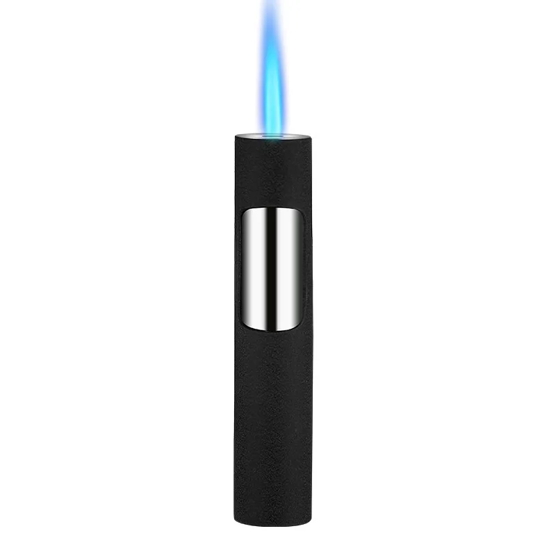 Refillable mini Pen lighter Adjustable Butane windproof jet flame gas Custom lighter cigarette