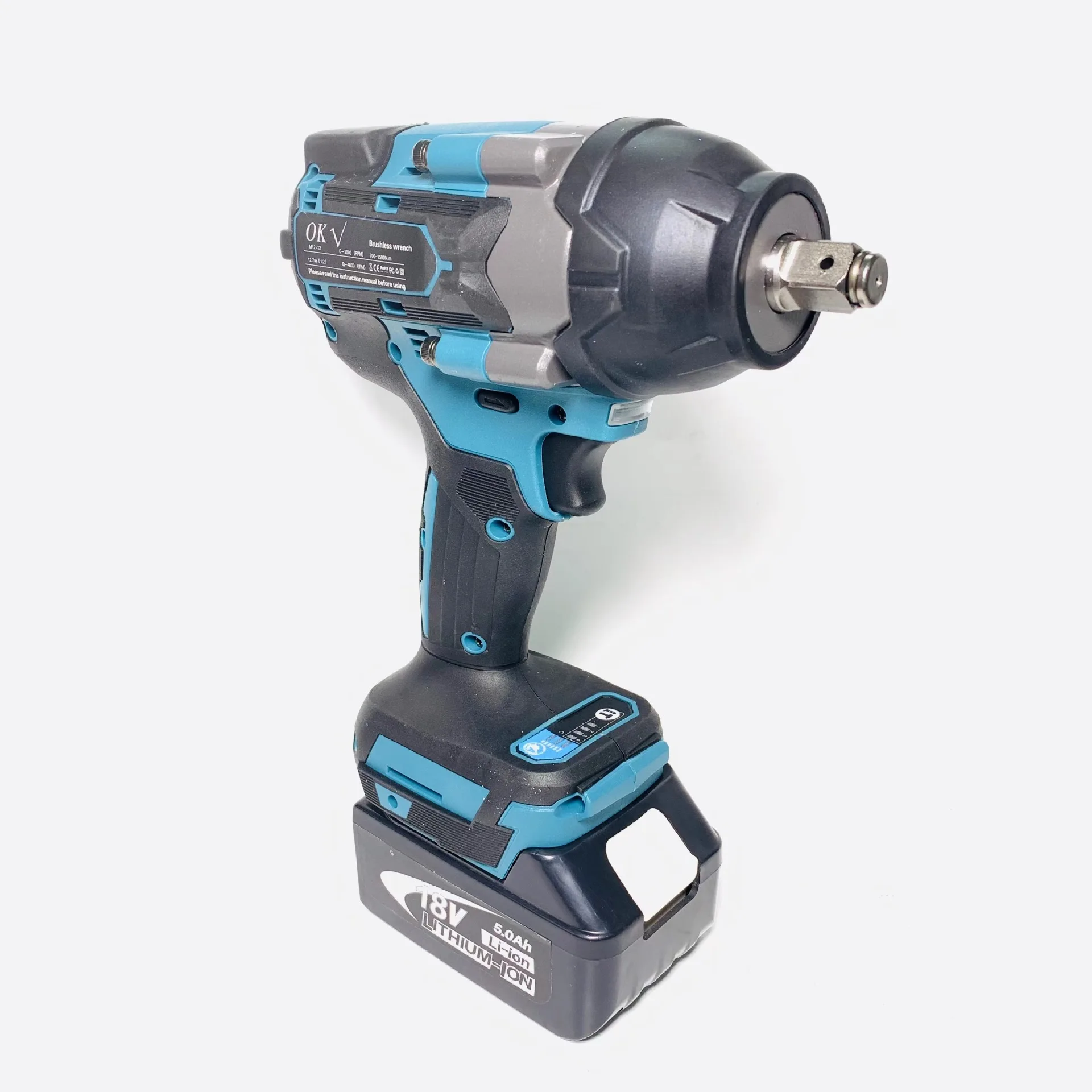 700-1500N.m Rechargeable Portable Brushless Electric Impact Wrench Lithium Battery Power Cordless Car Repair Torque Wrench Set
