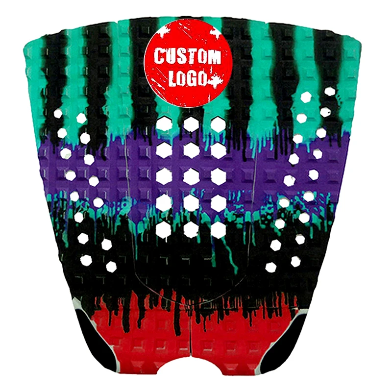 2024 New design EVA Foam pink sunrise surfboard tail pad deck grip surf traction pad Almohadilla Cool Stomp Grip Surf Pad