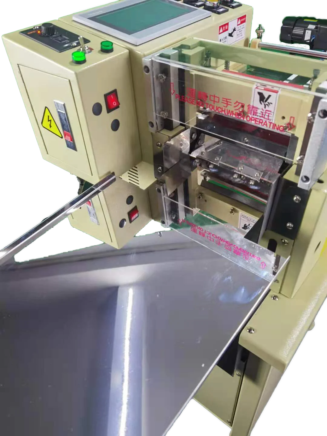 Automatic Fabric Strip Cutting Machine Elastic Ribbon Pvc Tape Belt Paper Cutter Machine
