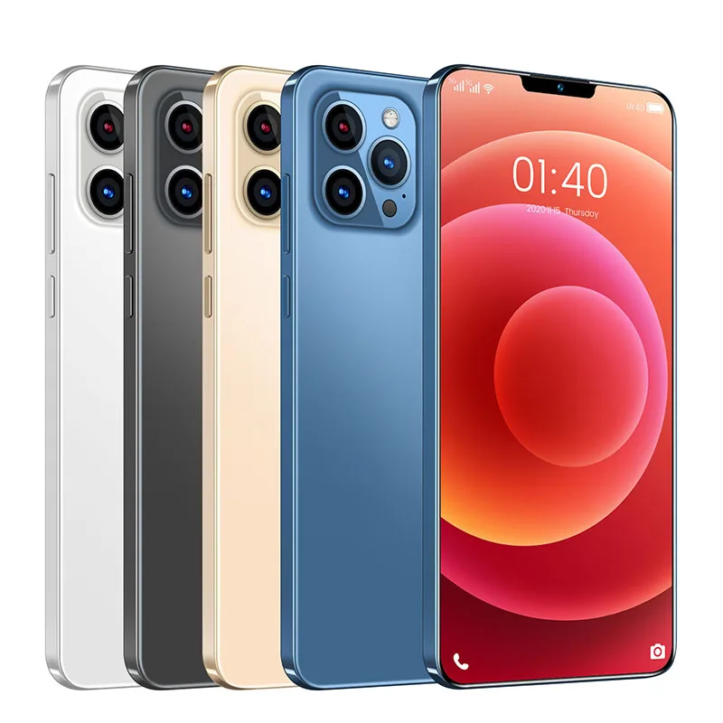 Горячая Распродажа phone12 promax 16 + 32 Мп 12G 512G дешевый смартфон 6 7 дюймов Android 10 мобильные смартфоны в розничной