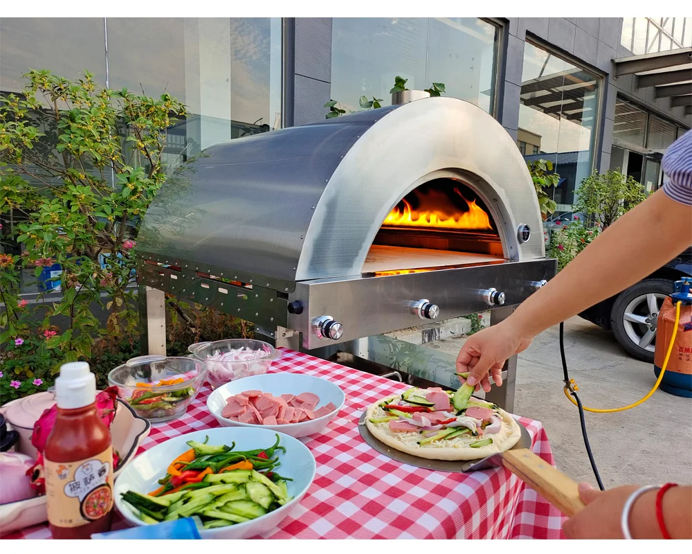Hot sale factory cheap price  garden pizza oven commercial outdoor gas pizza oven