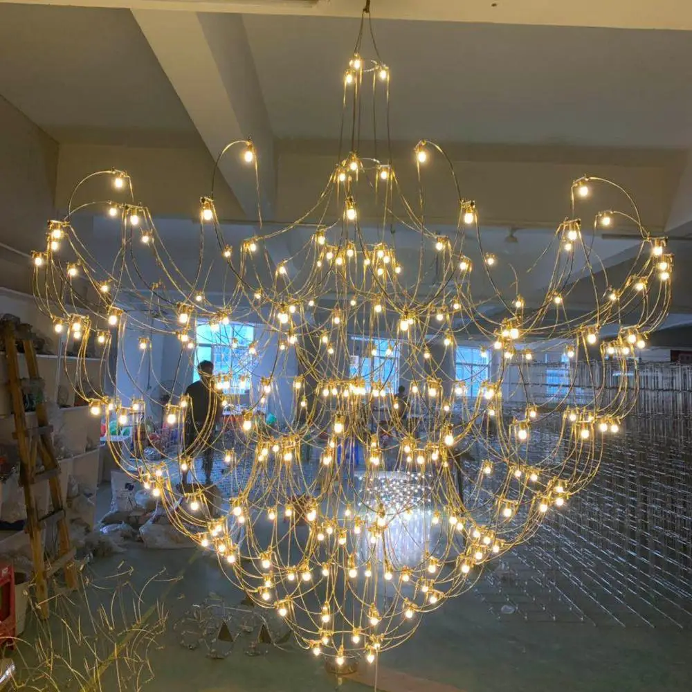 ECOJAS A3 Hotel  Heart-shaped chandelier home decoration pendant light