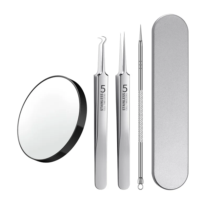 Custom Stainless Steel Eyelash Extension Tweezers With Logo Straight Slant Curved Volume Lash Tweezer Set Private Label