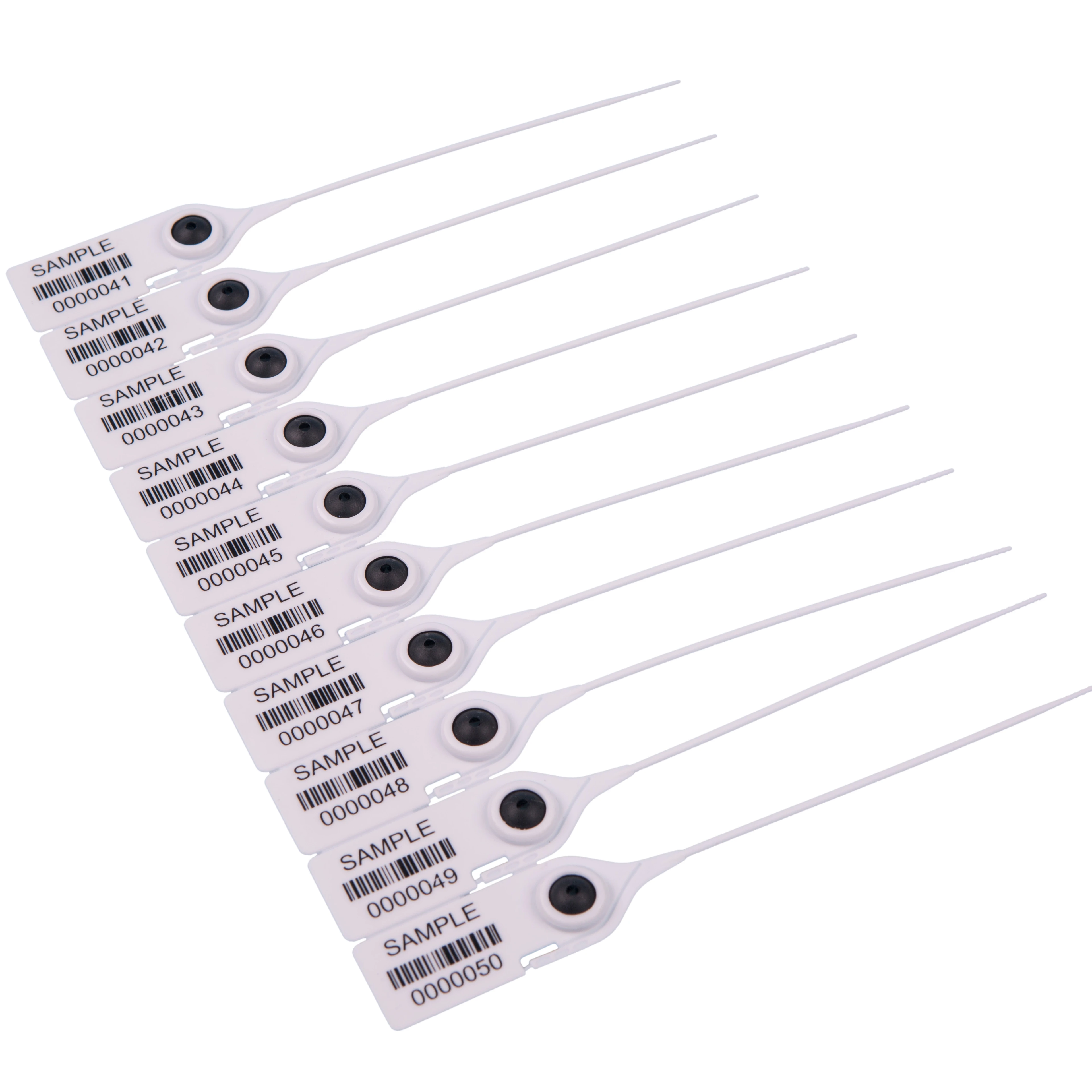 Various color 17cm round tape pull tight security plastic lock seal