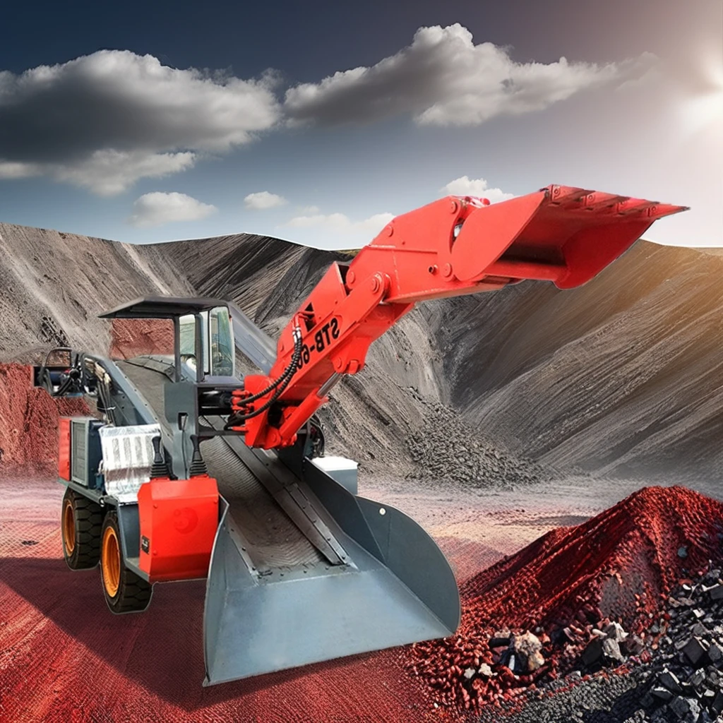 Mine Tunnel Hydraulic Crawler Mucking Loader Dig Slag Machines Slag Raking Machine