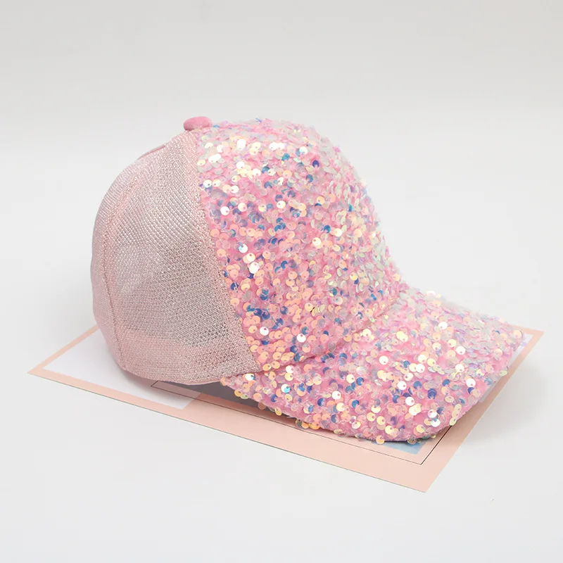 Reflective Hat Caps Rhinestone Glitter Baseball Cap Womens Red Cross Women Bling Hats