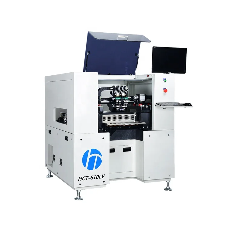 Chip Mounter hct-610lv Smd Smt Pick And Place Machine For Smt Production Line Pcb Assembly Machine