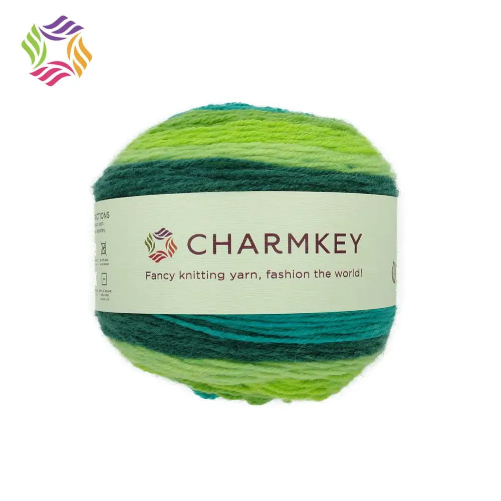 
Charmkey worsted weight yarn special colour wheel acrylic wool yarn knitting scarf 