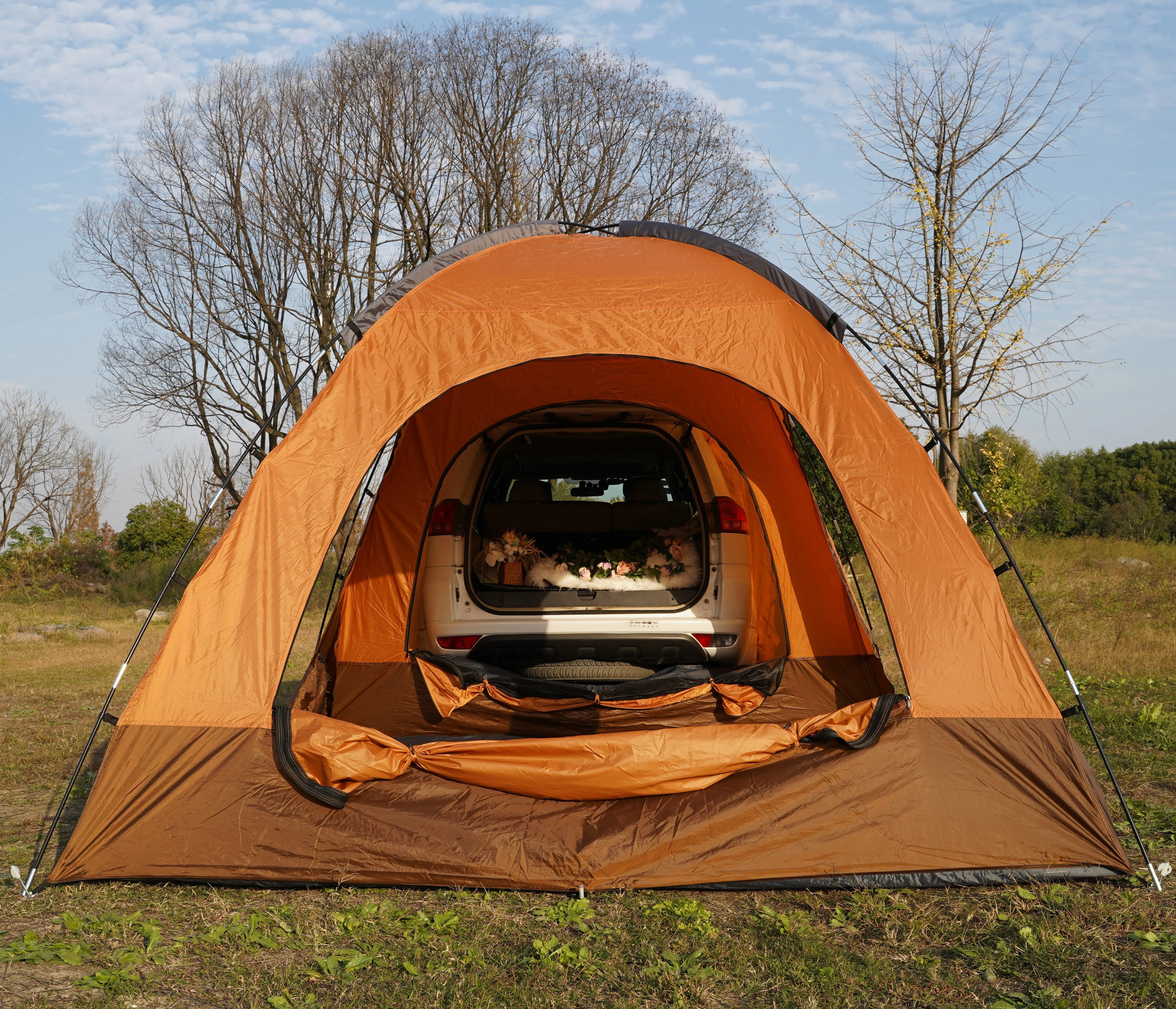 Outdoor Oxford Quick Set Up Shade Awning Vehicle Tailgate Tent SUV Car Rear Tent Car Tailgate Tent