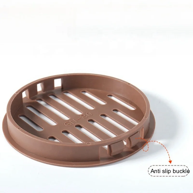 Decorative Round Cabinet Hole Covers Plastic Air Vent Grille Cover Plastic Cabinet Air Ventilation Grille