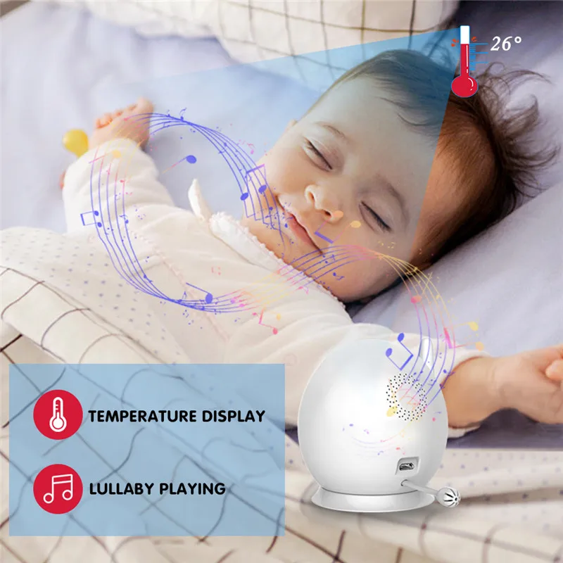 ABM100 4.3 Inch LCD Display Night Vision Wireless Baby Monitor Camera 2 Way Audio Temperature Monitor Video Baby Camera