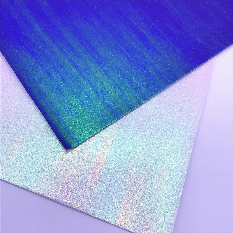 Synthetic Holographic Faux Leather For Shoes Bags Hair Bows