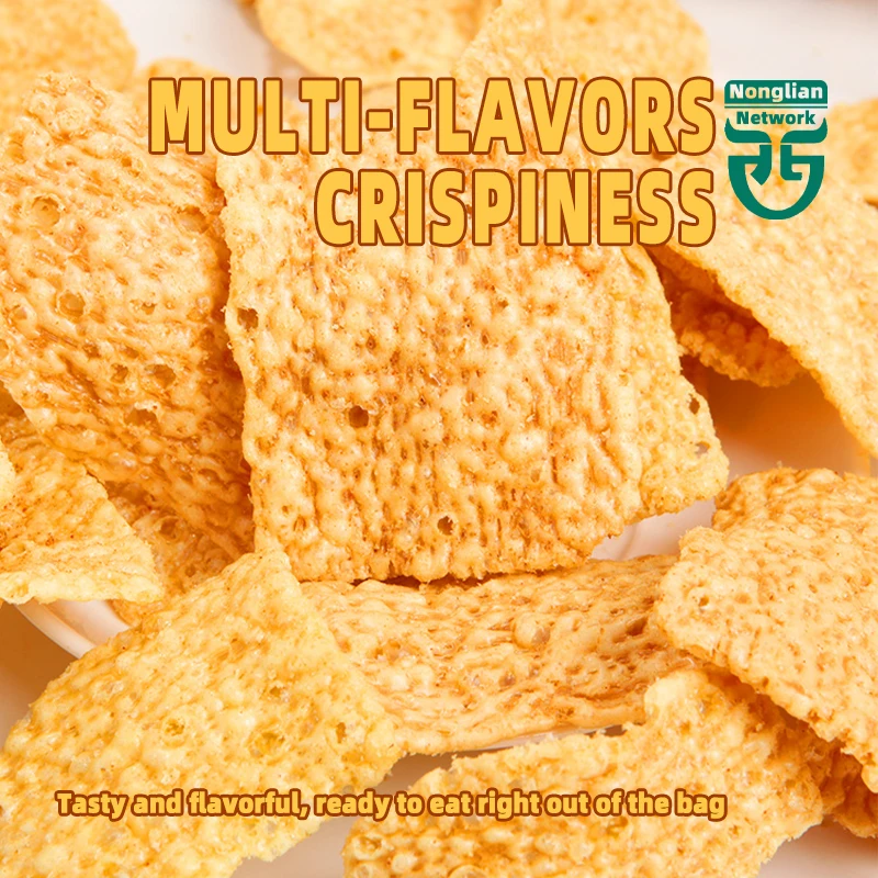 NLF Customized Packaging wheat thins crackers natural puffed chinese snack mix cracker for rice cracker