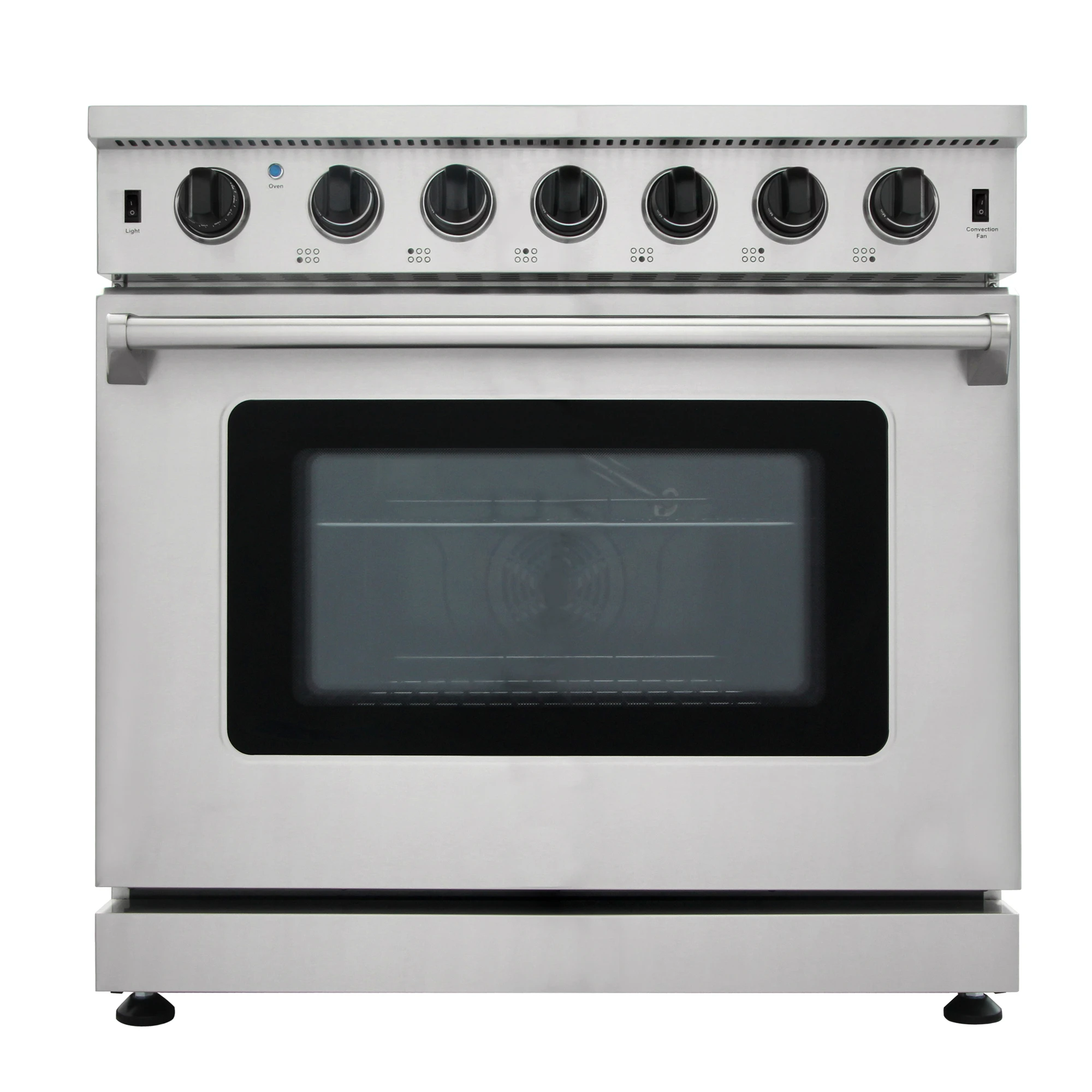 6 Burner 36 inch All Gas Range Freestanding 5.8 cu.ft Oven Capacity With The Kitchen Cooker