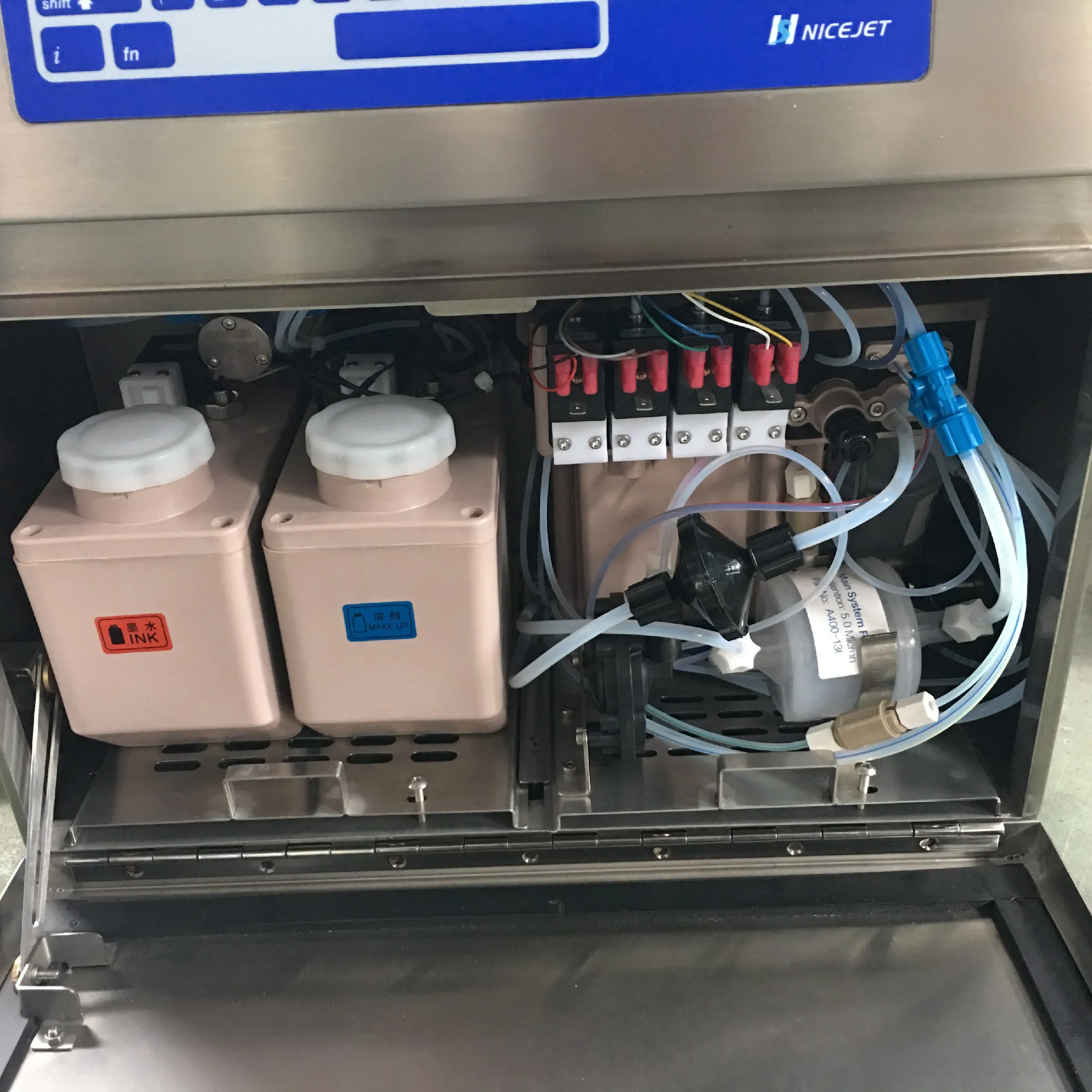 inkjet label batch code printer for beverage filling line