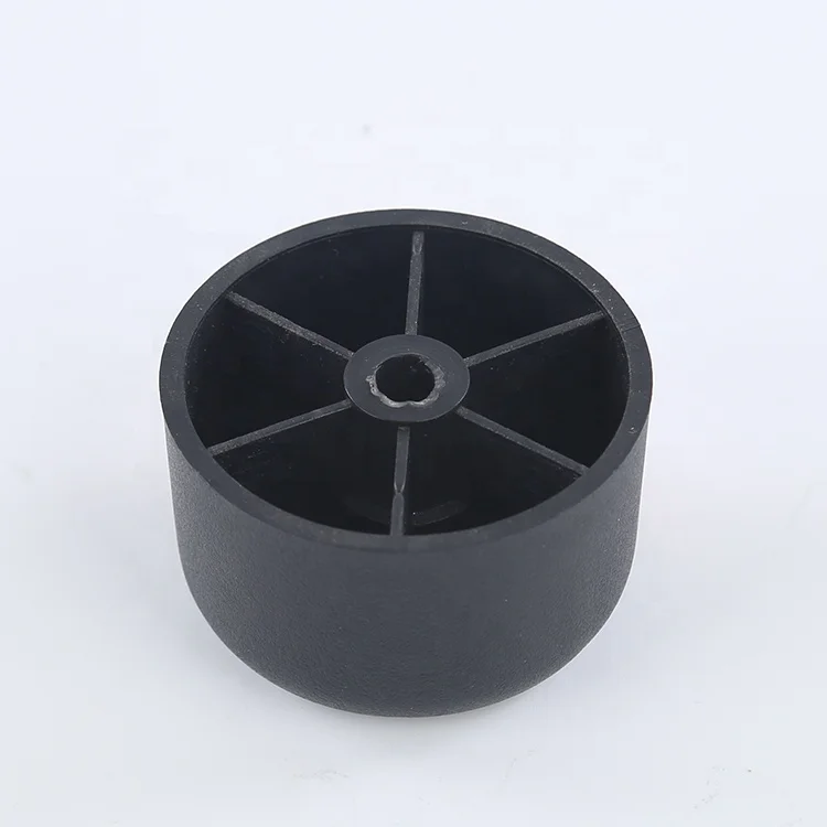 Made in China Living room ABS material burlywood wooden grain bed sofa leg plastic black