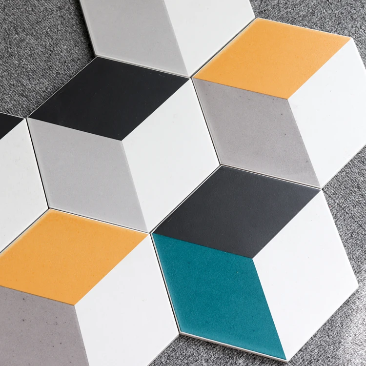 200x230mm 3d cement hexagon tile wall and floor