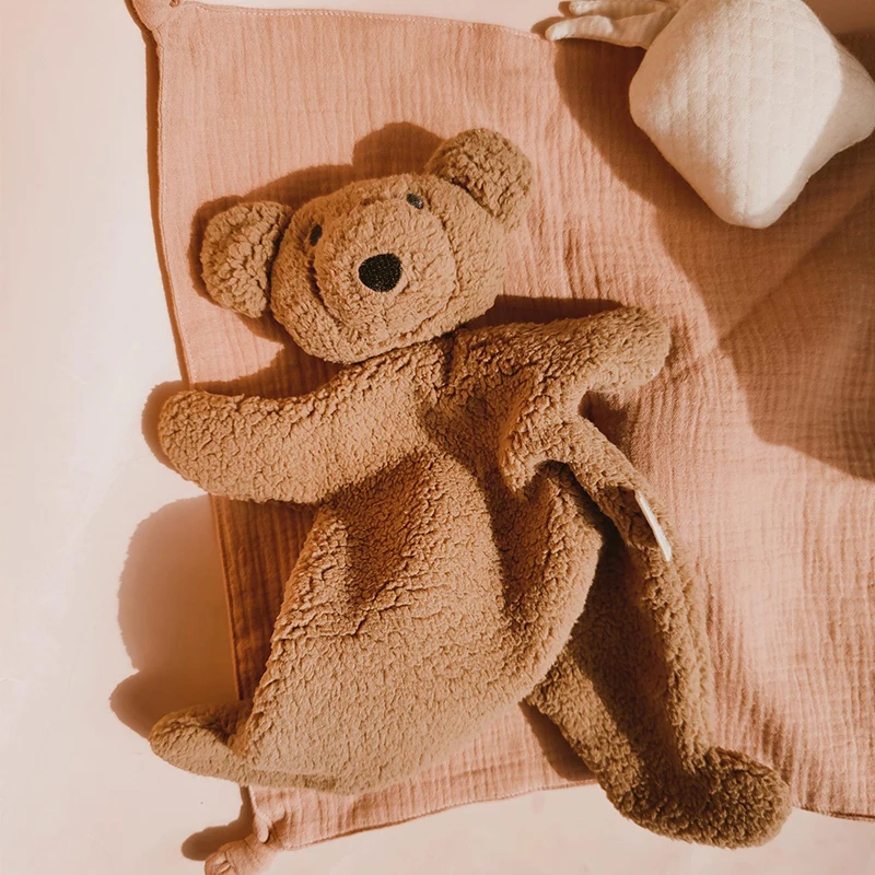 Hot Sale Wholesale Baby Comforter Blanket Customizable Animal Bear Security Baby Comforter