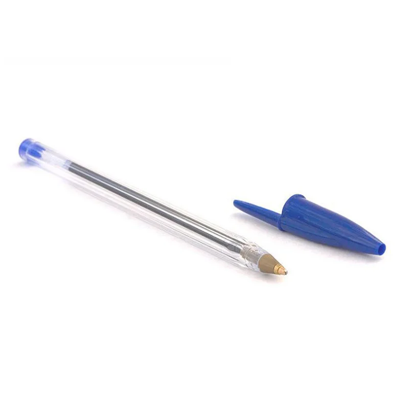 Bulk Pen Custom Flexible Round Barrel Writing Simple Plastic Ballpoint Pen