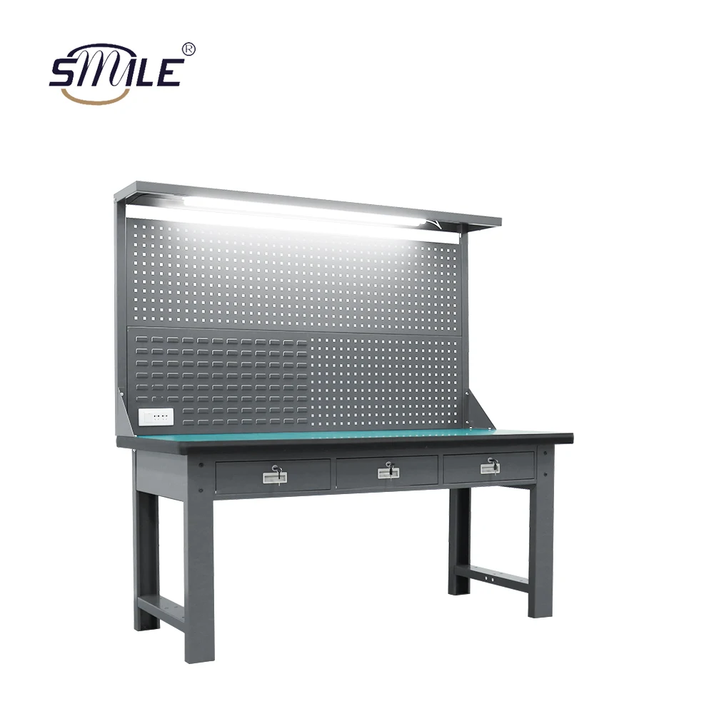 SMILE  Anti-static maintenance workshop assembly workbench with lights