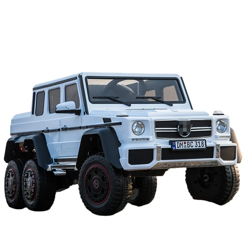 Оптовая продажа высококлассный негабаритный двухместный автомобиль для взрослых электрический игрушечный перезаряжаемый 24 В аккумулятор детей белый