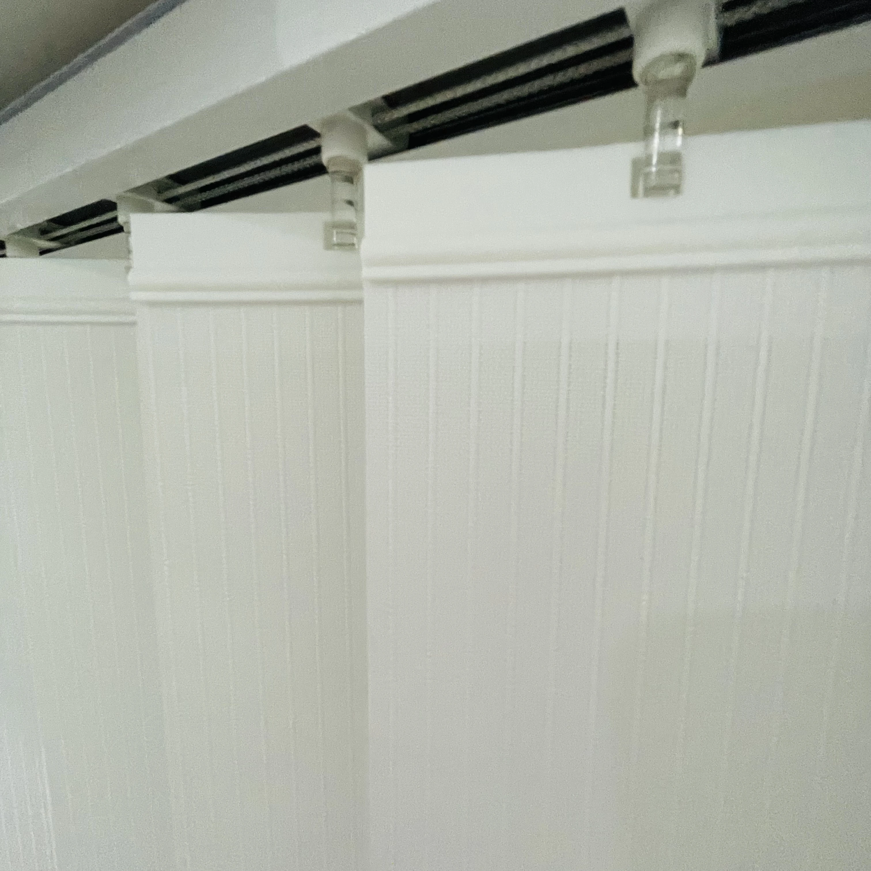 Waterproof Heatproof  Polyester fabric white  Vertical Blinds