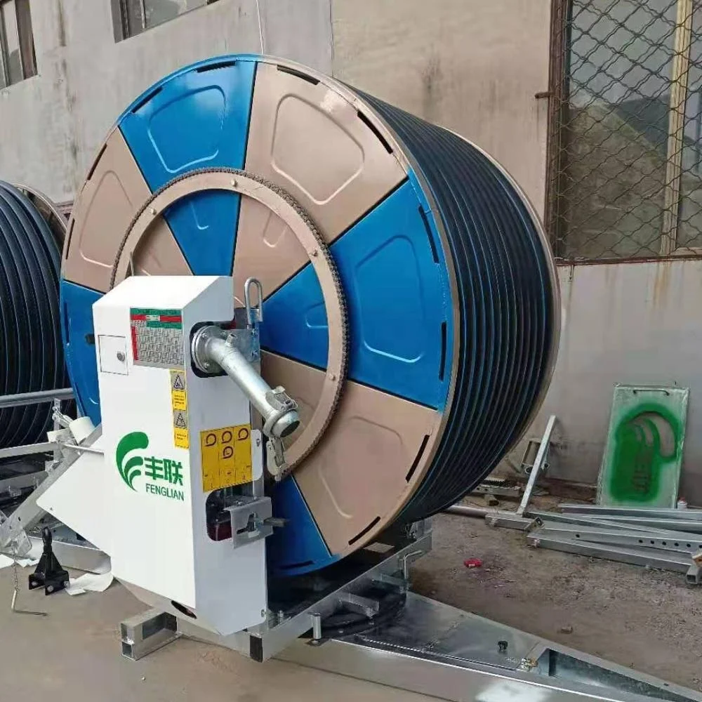 
JP90-400 farm and garden hose reel irrigation System with two sprinklers 