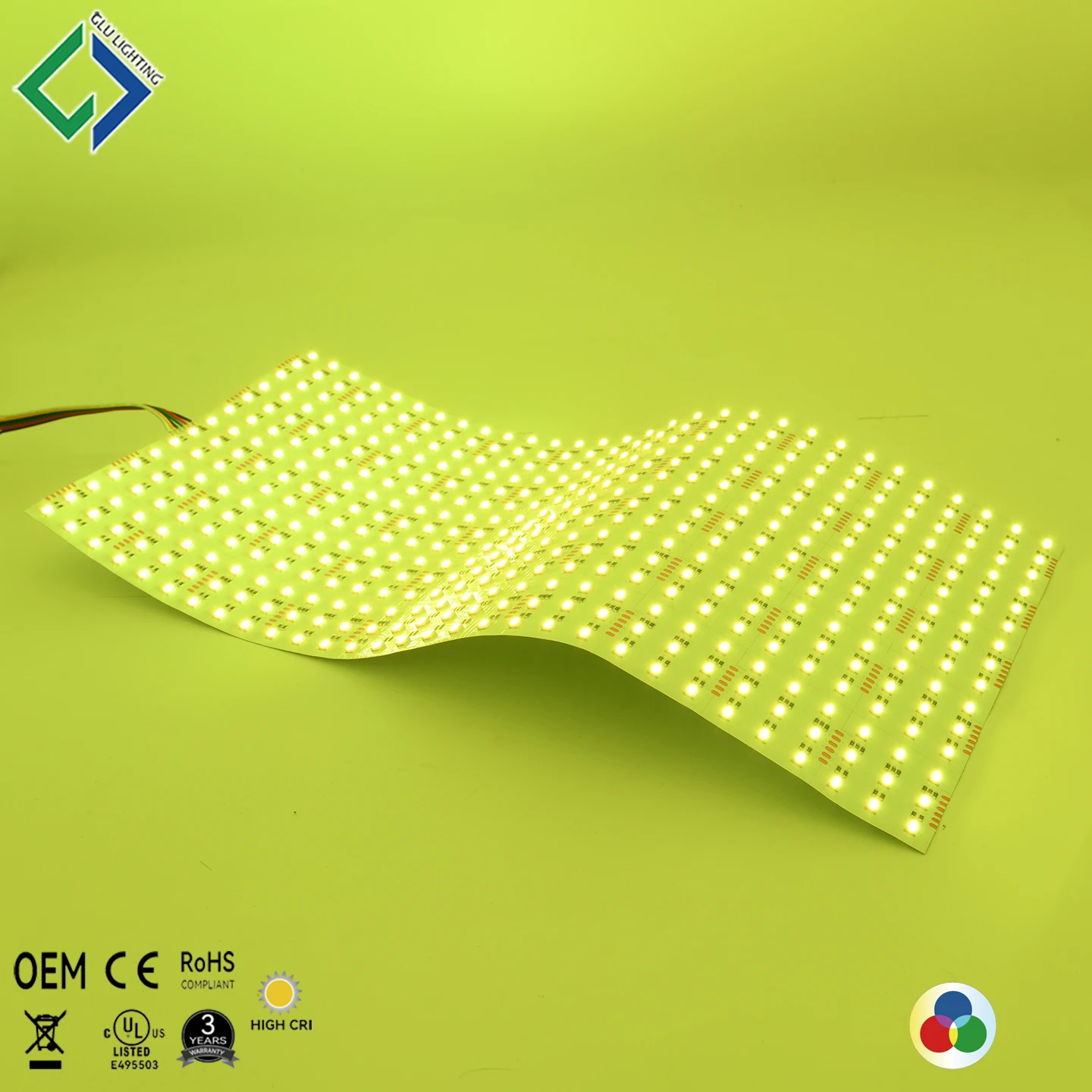 24V  high CRI Ra95 RGB CCT rgbww flex led panel light box film backlighting