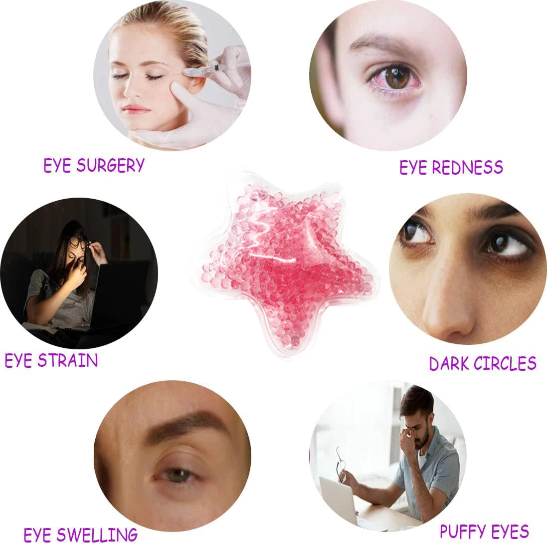 Pain Relief Eye Relax Reusable Warm Cold Cooling Gel Ice Patch Small Ice Packs