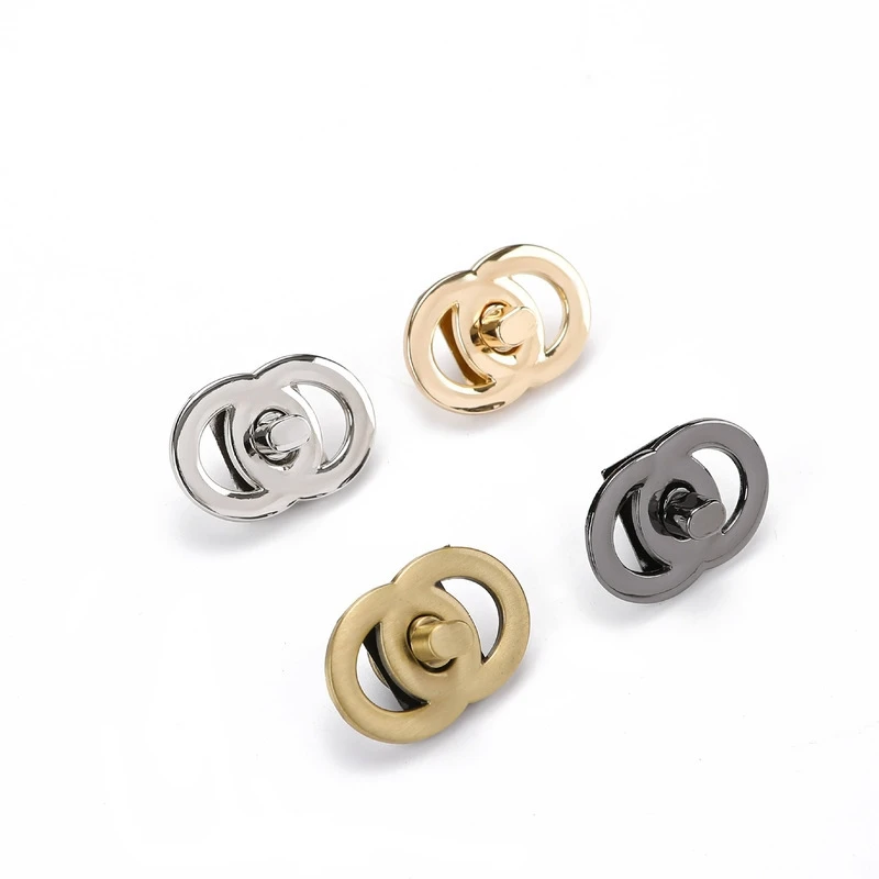 Wholesale Luggage Hardware Accessories Screw Lock Buckle Zinc Alloy Handbag Bag Hardware Latch Insert Lock