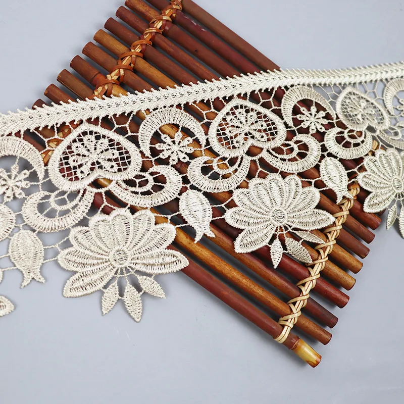 Source lace factory 11CM wide lace curtain home textile fabric accessories water-soluble lace