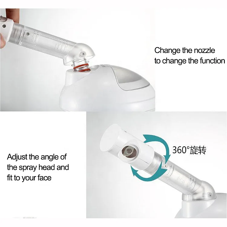 Portable 2 in 1 Facial and Hair Steamer Ozone for Home Use